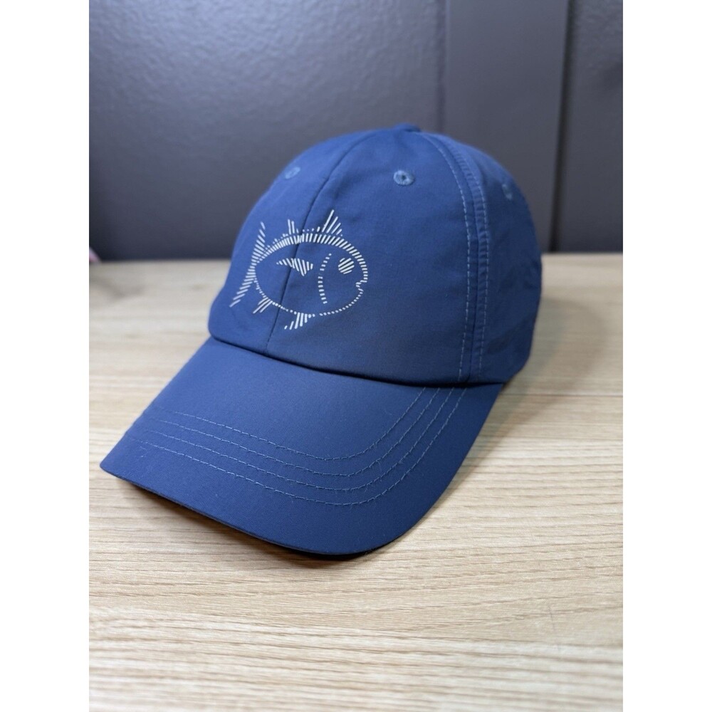 Southern Tide Hat T3 Performance Tide to Trail Nylon Hook & Loop Strap Back Blue